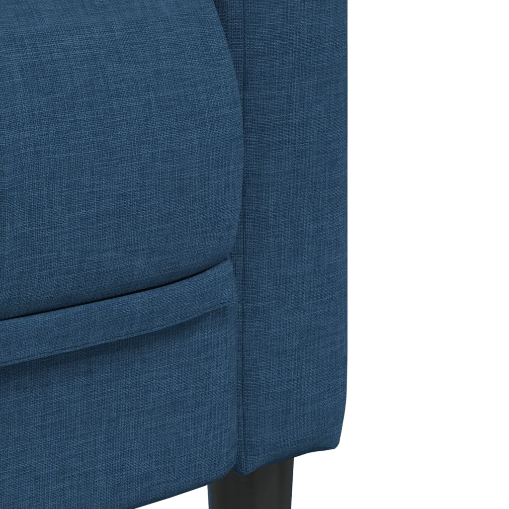 vidaXL Set canapele, 2 piese, albastru, material textil