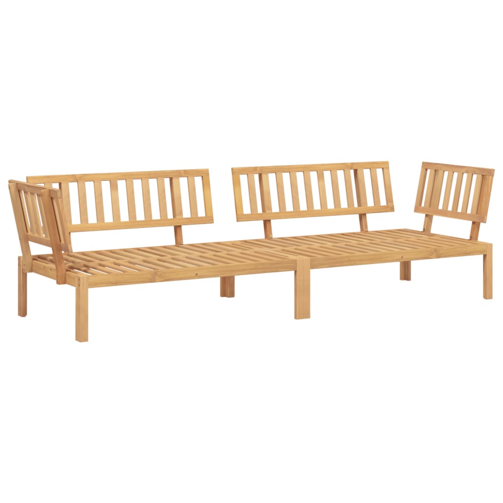 vidaXL Set canapele de colț paleți de grădină 2 buc. lemn masiv acacia vidaXL Set canapele de colț paleți de grădină 2 buc. lemn masiv acacia