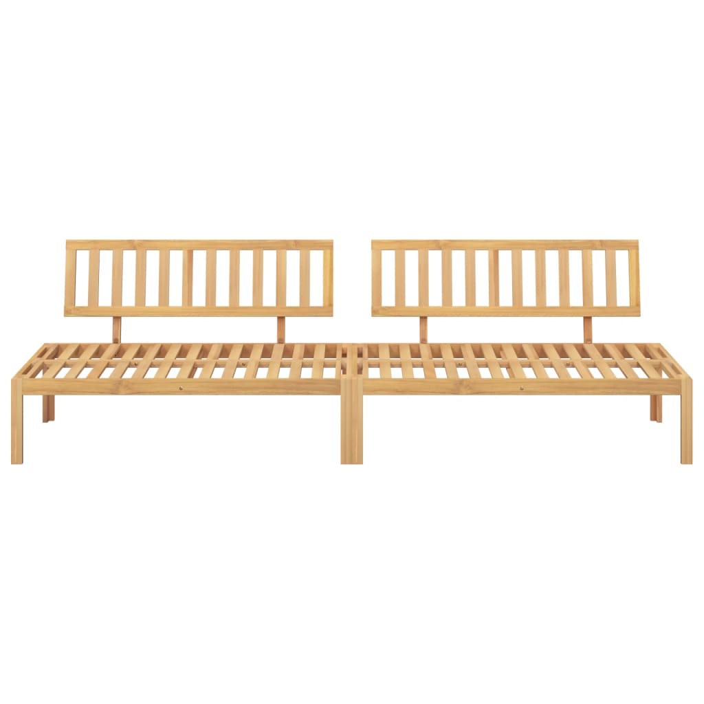 vidaXL Set canapele mijloc paleți de grădină 2 buc. lemn masiv acacia vidaXL Set canapele mijloc paleți de grădină 2 buc. lemn masiv acacia