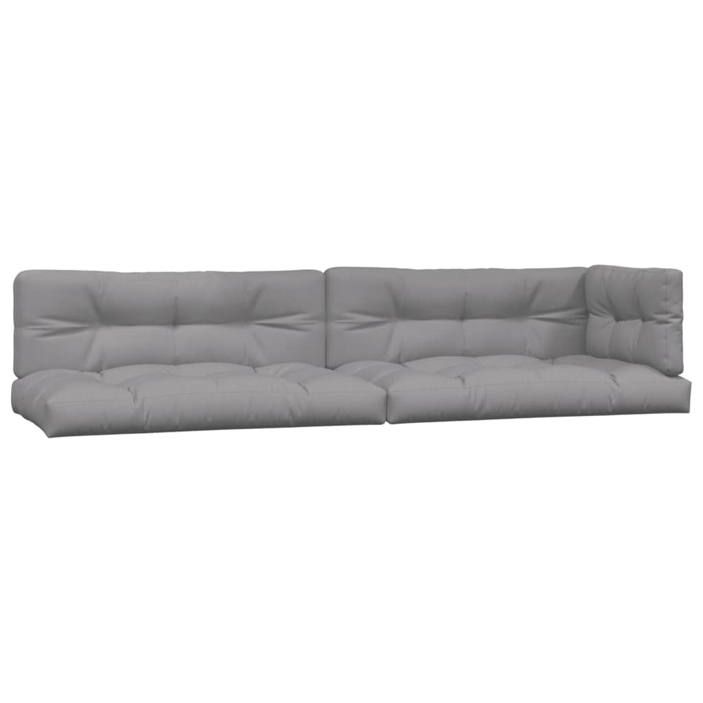 vidaXL Set canapele grădină cu perne din paleți, 3 piese, lemn acacia vidaXL Set canapele grădină cu perne din paleți, 3 piese, lemn acacia