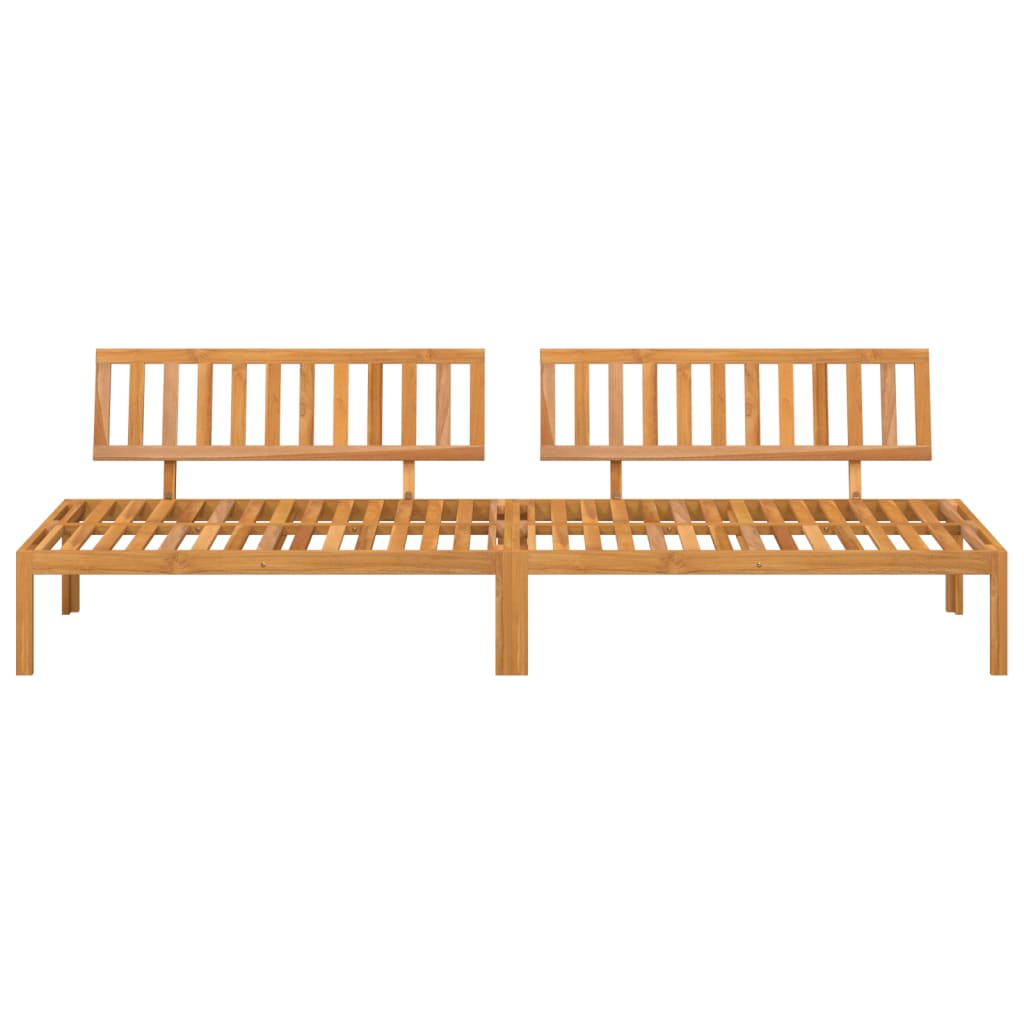 vidaXL Set canapele mijloc paleți de grădină 2 buc. lemn masiv acacia vidaXL Set canapele mijloc paleți de grădină 2 buc. lemn masiv acacia