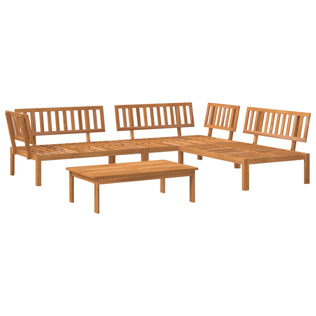 vidaXL Set canapea grădină din paleți, 4 piese, lemn masiv de acacia vidaXL Set canapea grădină din paleți, 4 piese, lemn masiv de acacia