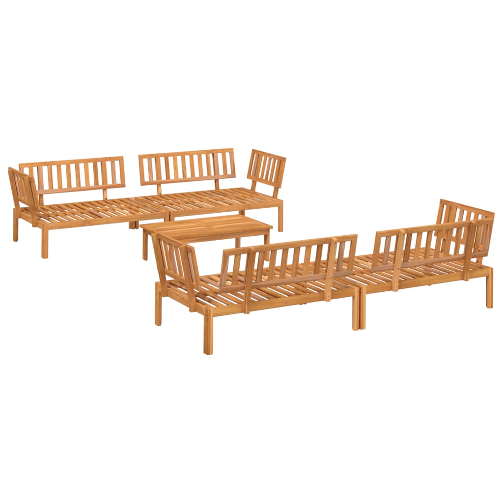 vidaXL Set canapea grădină din paleți, 5 piese, lemn masiv de acacia vidaXL Set canapea grădină din paleți, 5 piese, lemn masiv de acacia