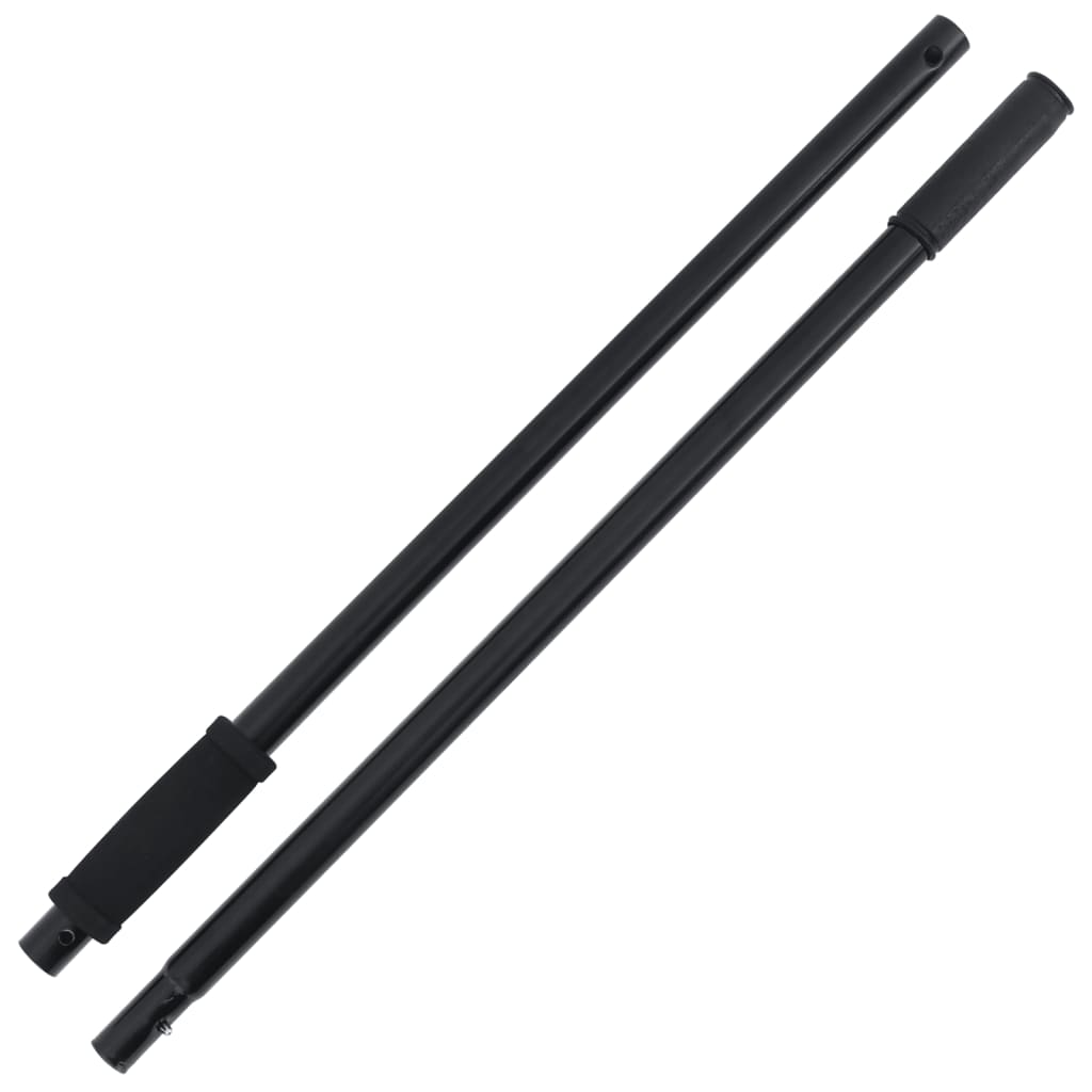 vidaXL Furcă cu 18 cuțite, negru, oțel vidaXL Furcă cu 18 cuțite, negru, oțel