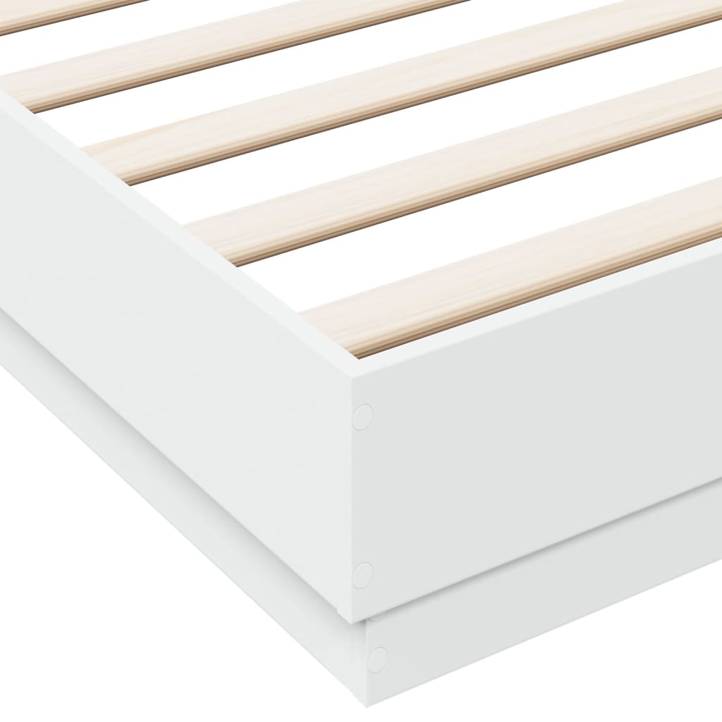 vidaXL Cadru de pat alb 180x200 cm din lemn prelucrat vidaXL Cadru de pat alb 180x200 cm din lemn prelucrat