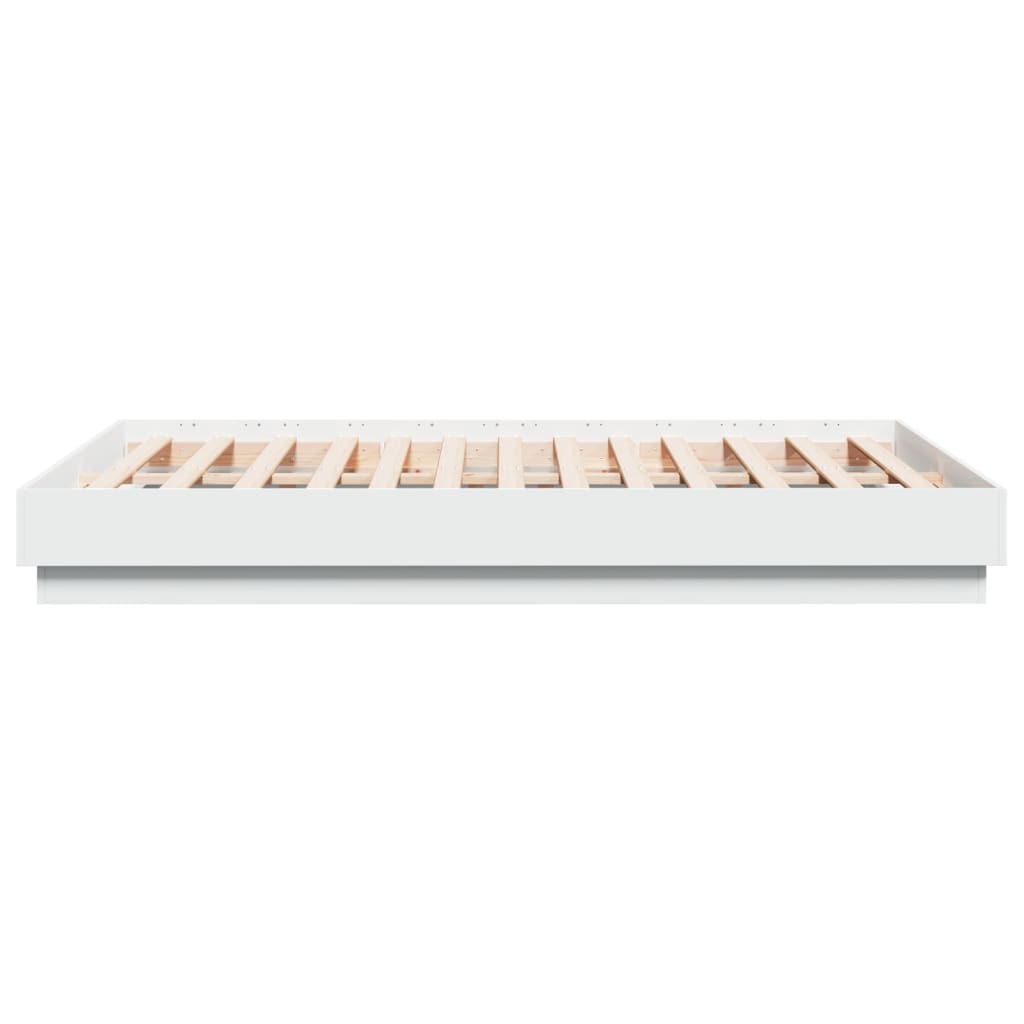 vidaXL Cadru de pat, alb, 120x190 cm, lemn prelucrat vidaXL Cadru de pat, alb, 120x190 cm, lemn prelucrat