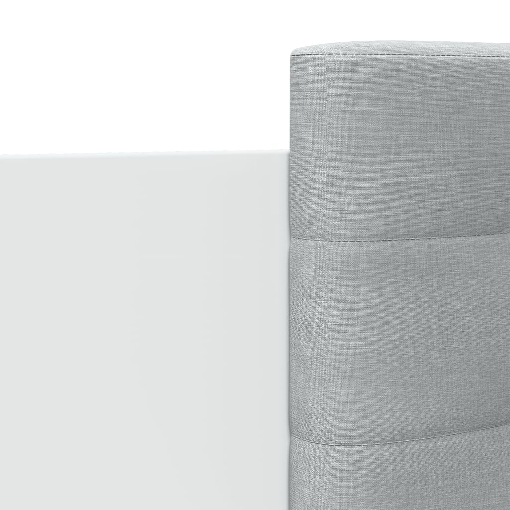 vidaXL Cadru de pat cu tăblie 200x200 cm, alb, lemn prelucrat