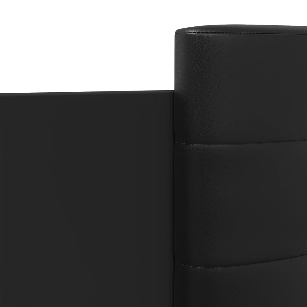 vidaXL Cadru de pat cu tăblie, negru, 120x200 cm, lemn prelucrat vidaXL Cadru de pat cu tăblie, negru, 120x200 cm, lemn prelucrat
