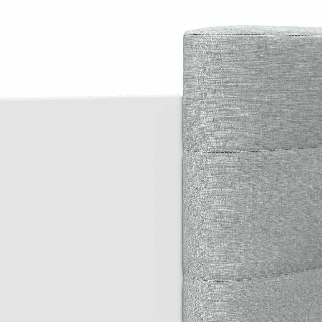 vidaXL Cadru de pat cu tăblie, alb, 90x200 cm, lemn prelucrat vidaXL Cadru de pat cu tăblie, alb, 90x200 cm, lemn prelucrat