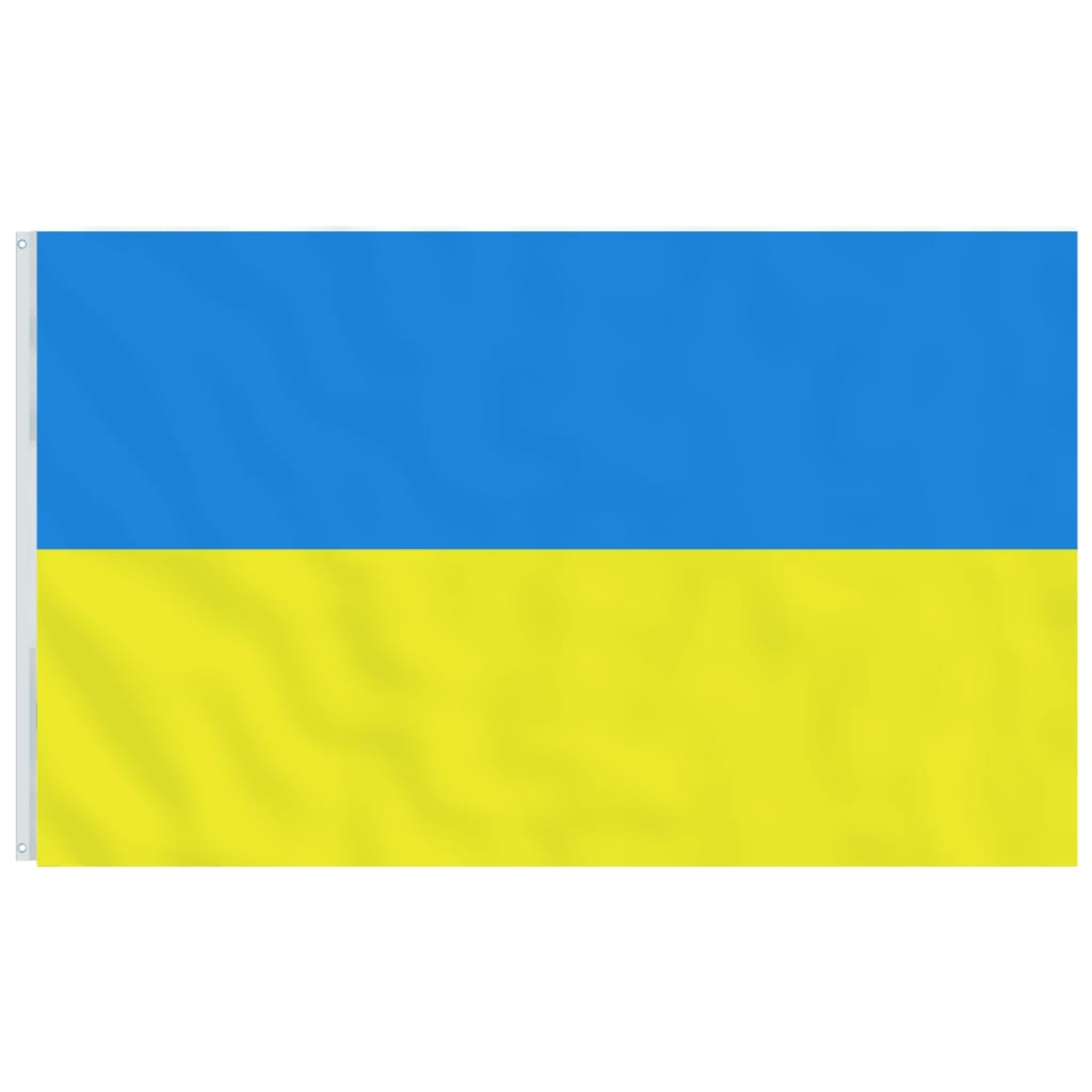 vidaXL Steag Ucraina cu stâlp din aluminiu, 6,23 m vidaXL Steag Ucraina cu stâlp din aluminiu, 6,23 m