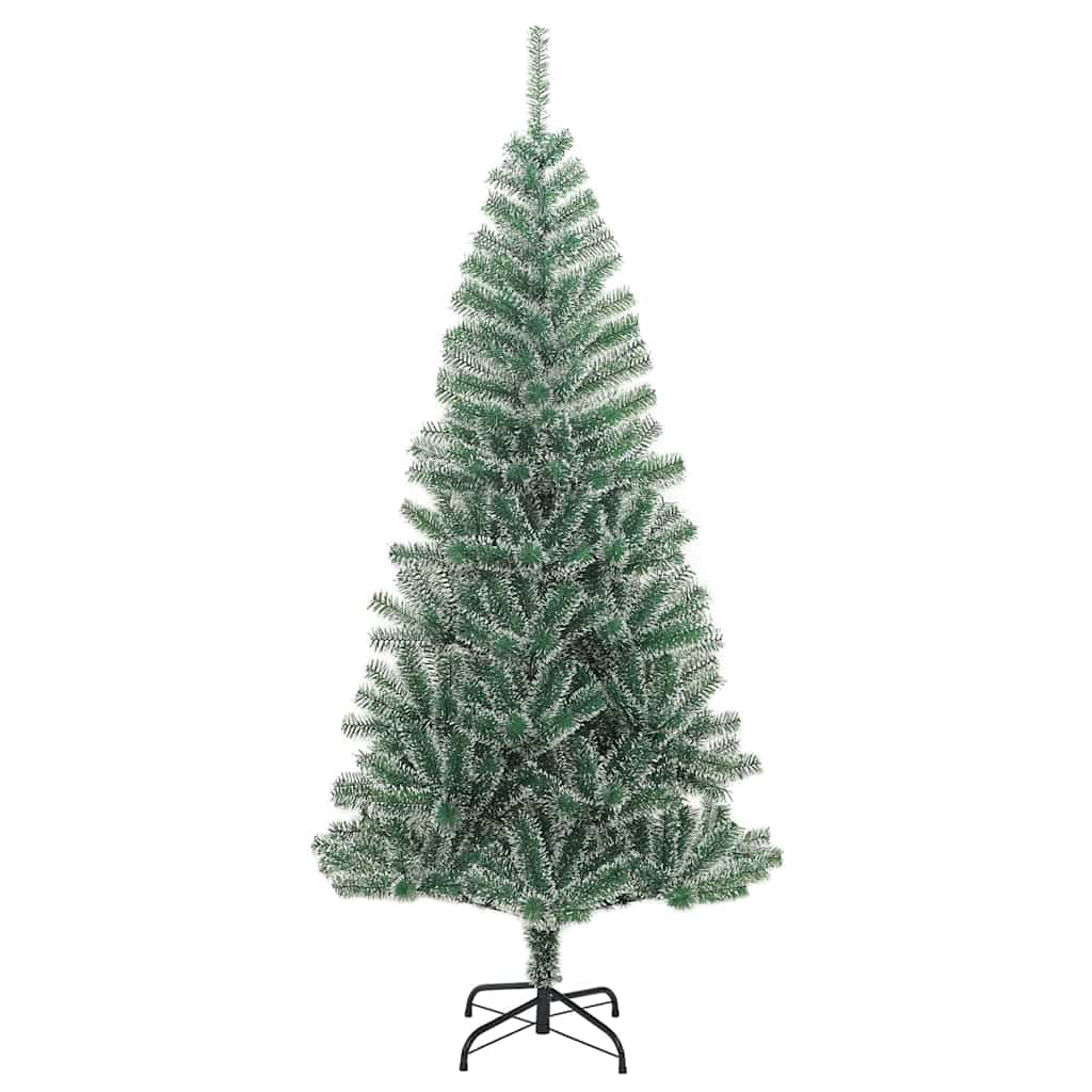 vidaXL Brad Crăciun artificial, 300 LED/globuri/zăpadă pufoasă, 240 cm vidaXL Brad Crăciun artificial, 300 LED/globuri/zăpadă pufoasă, 240 cm