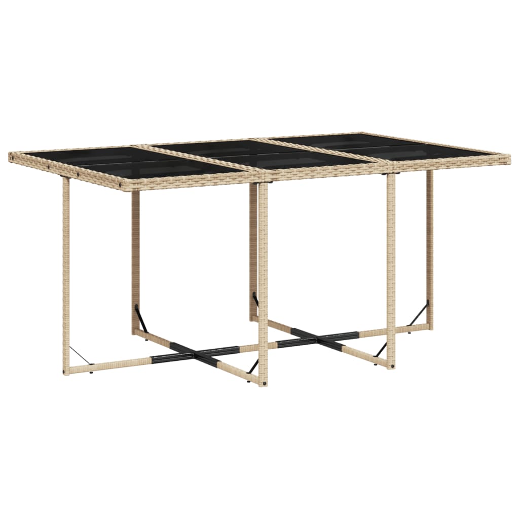 vidaXL Set mobilier pentru grădină, 7 piese, cu perne, bej, poliratan vidaXL Set mobilier pentru grădină, 7 piese, cu perne, bej, poliratan