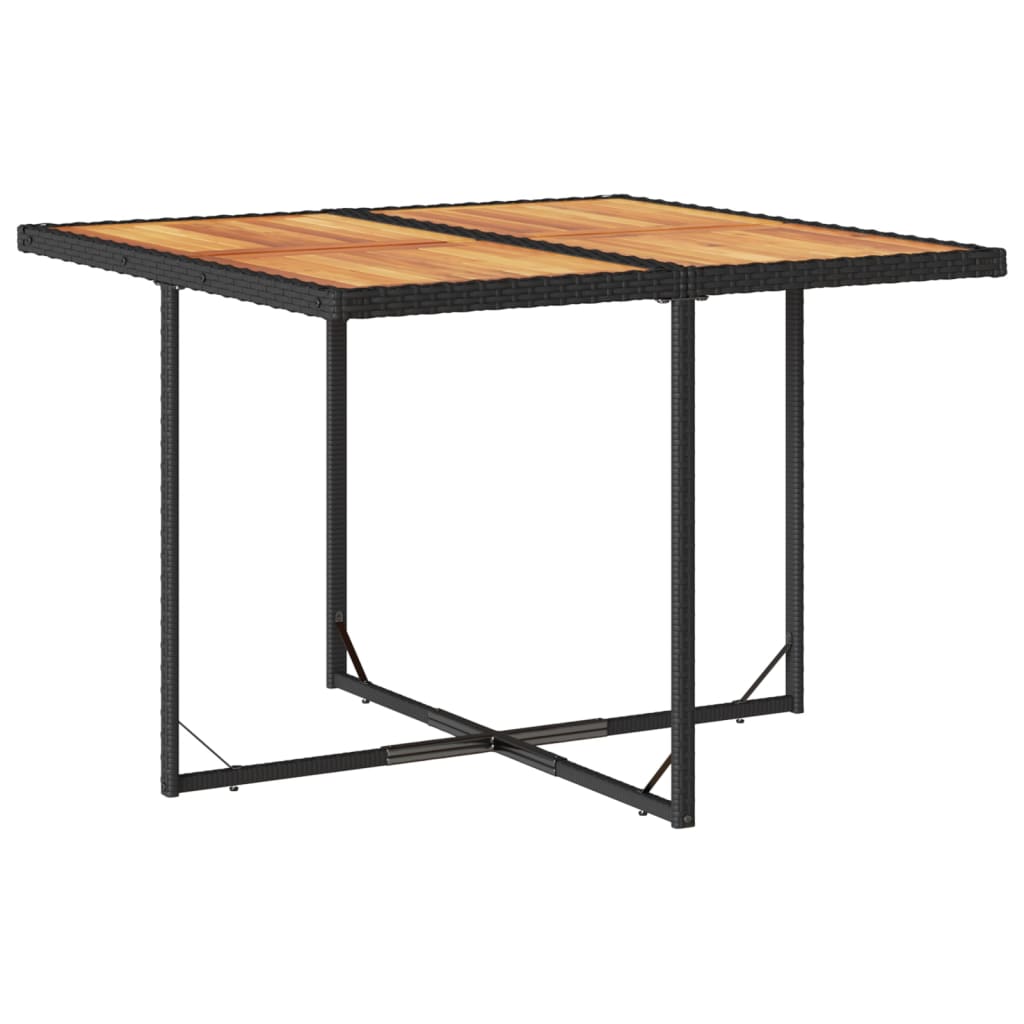 vidaXL Set mobilier de grădină cu perne, 9 piese, negru, poliratan vidaXL Set mobilier de grădină cu perne, 9 piese, negru, poliratan