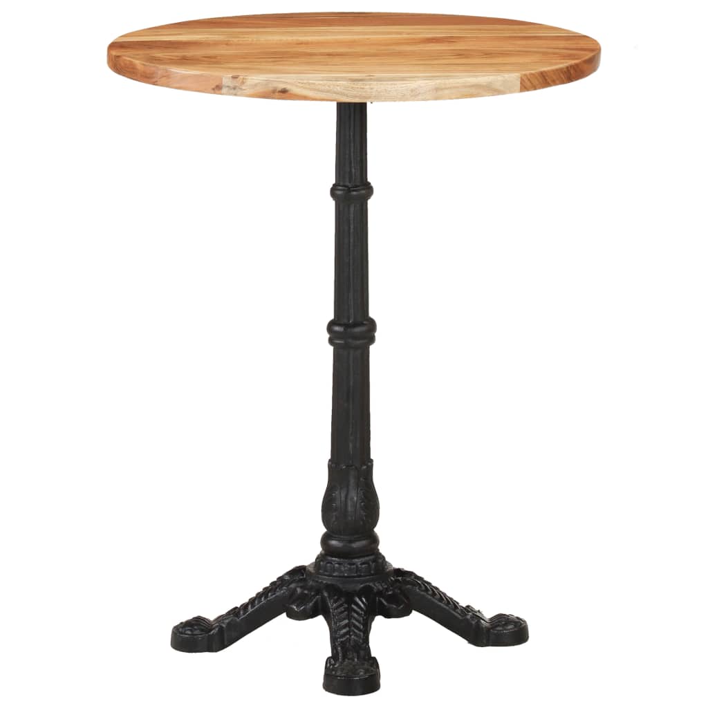 vidaXL Masă de bistro, Ø60 x 76 cm, lemn masiv de acacia