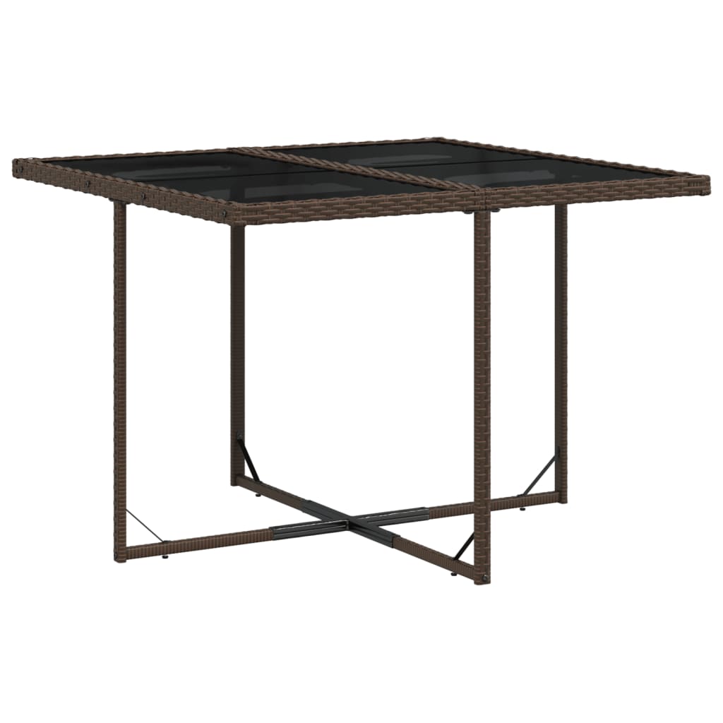vidaXL Set mobilier de grădină, 5 piese, cu perne, maro, poliratan vidaXL Set mobilier de grădină, 5 piese, cu perne, maro, poliratan