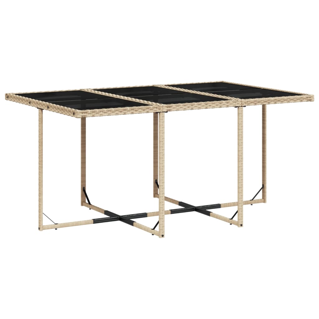 vidaXL Set mobilier pentru grădină, 7 piese, cu perne, bej, poliratan vidaXL Set mobilier pentru grădină, 7 piese, cu perne, bej, poliratan