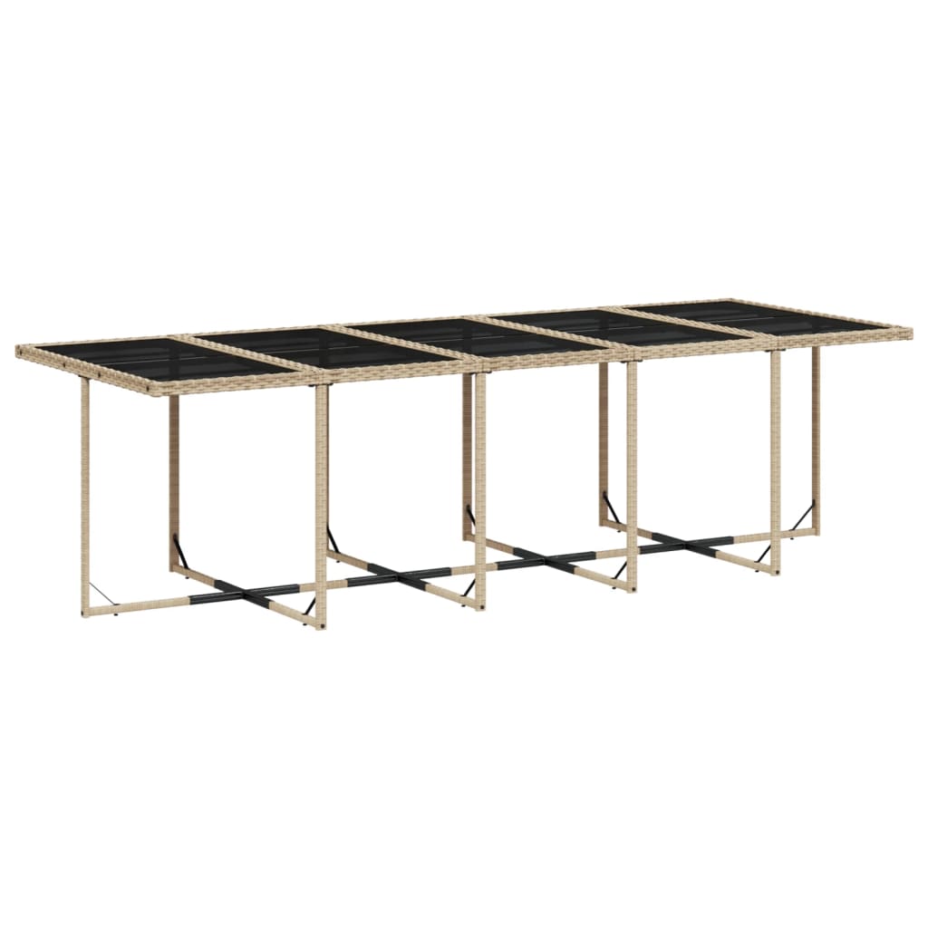 vidaXL Set mobilier grădină cu perne, 11 piese bej combinat poliratan vidaXL Set mobilier grădină cu perne, 11 piese bej combinat poliratan
