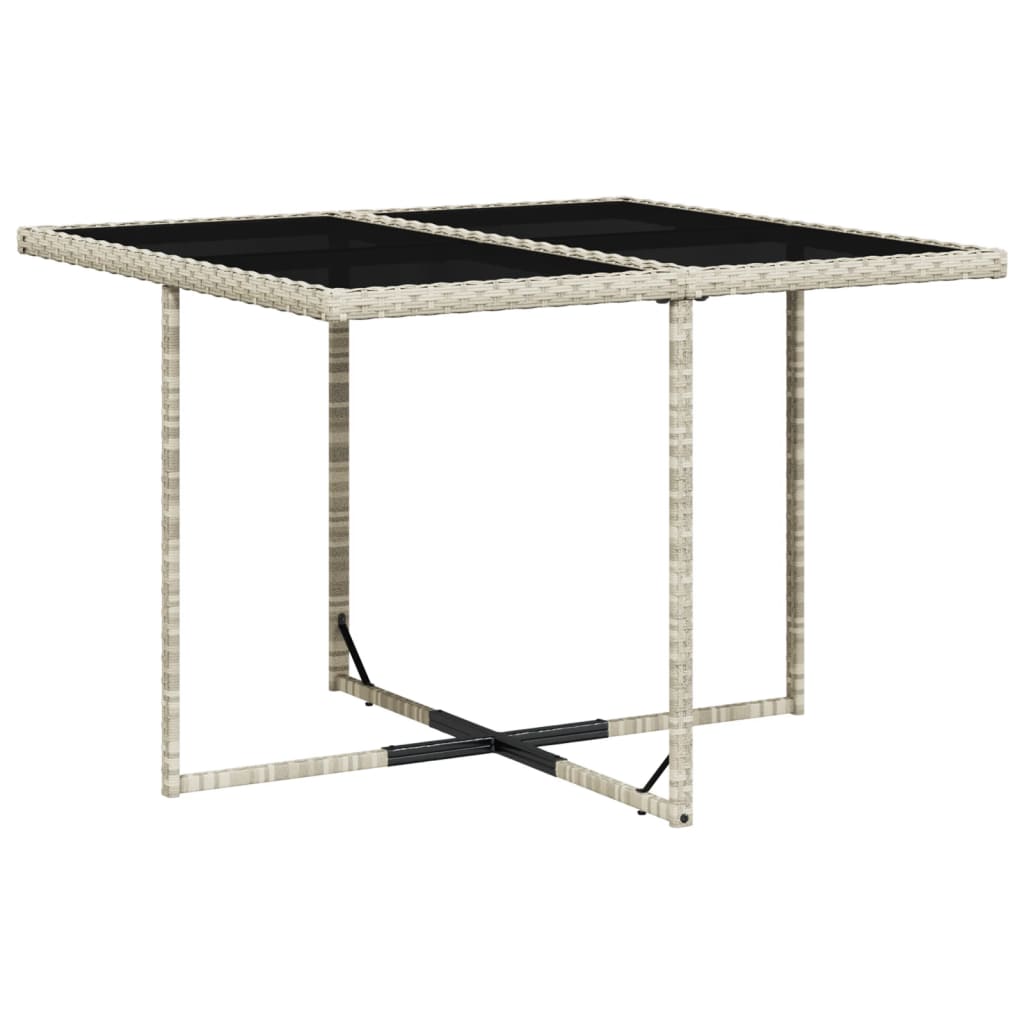 vidaXL Set mobilier grădină cu perne, 9 piese, gri deschis, poliratan vidaXL Set mobilier grădină cu perne, 9 piese, gri deschis, poliratan
