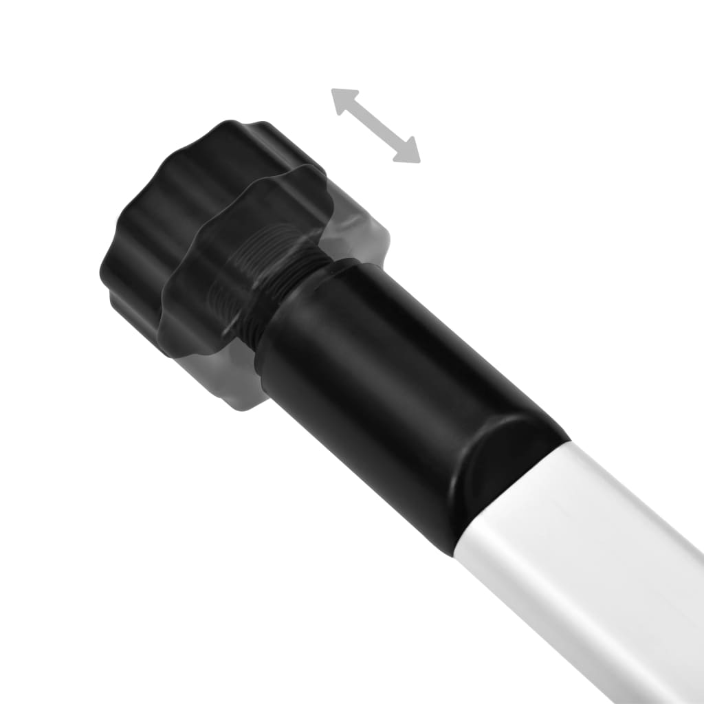 vidaXL Sistem de șifonier telescopic cu rafturi, aluminiu vidaXL Sistem de șifonier telescopic cu rafturi, aluminiu