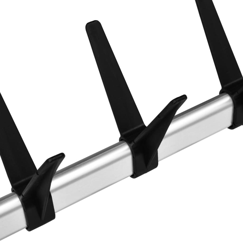 vidaXL Sistem șifonier telescopic, cu bare și raft, aluminiu vidaXL Sistem șifonier telescopic, cu bare și raft, aluminiu