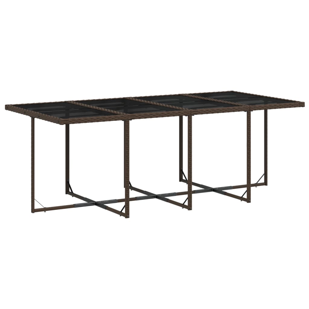 vidaXL Set mobilier de grădină, 13 piese, maro, cu perne, poliratan vidaXL Set mobilier de grădină, 13 piese, maro, cu perne, poliratan
