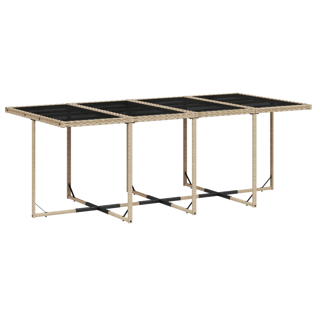 vidaXL Set mobilier grădină cu perne, 13 piese, bej combinat poliratan