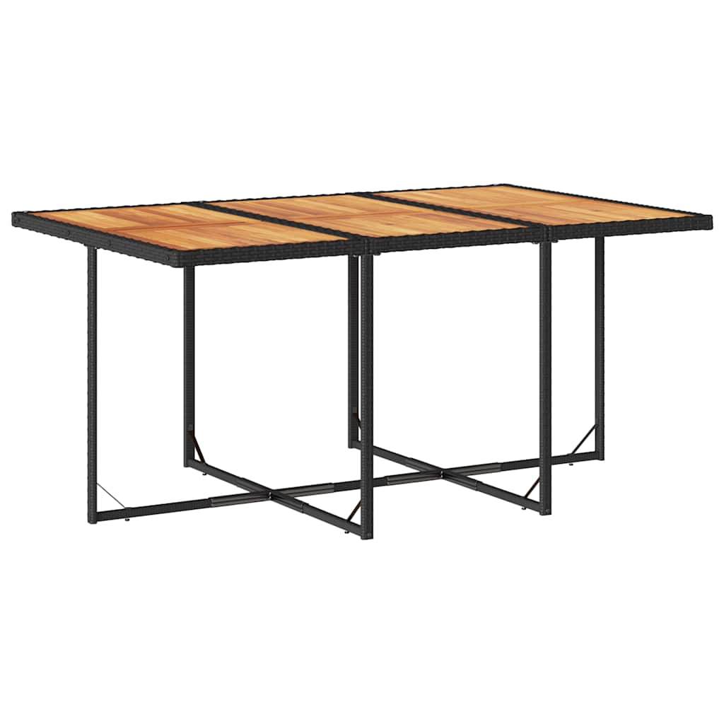 vidaXL Set mobilier de grădină cu perne, 7 piese, negru, poliratan vidaXL Set mobilier de grădină cu perne, 7 piese, negru, poliratan