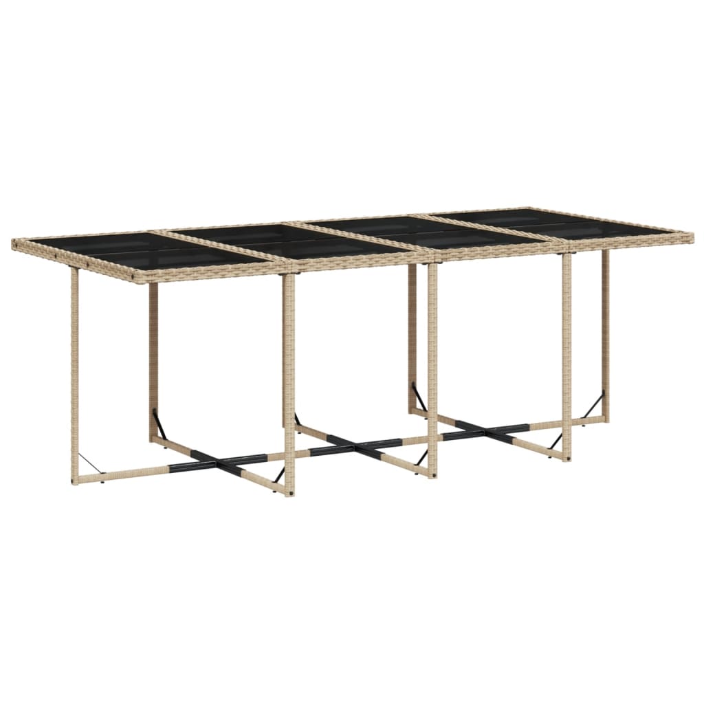vidaXL Set mobilier grădină cu perne, 13 piese, bej combinat poliratan