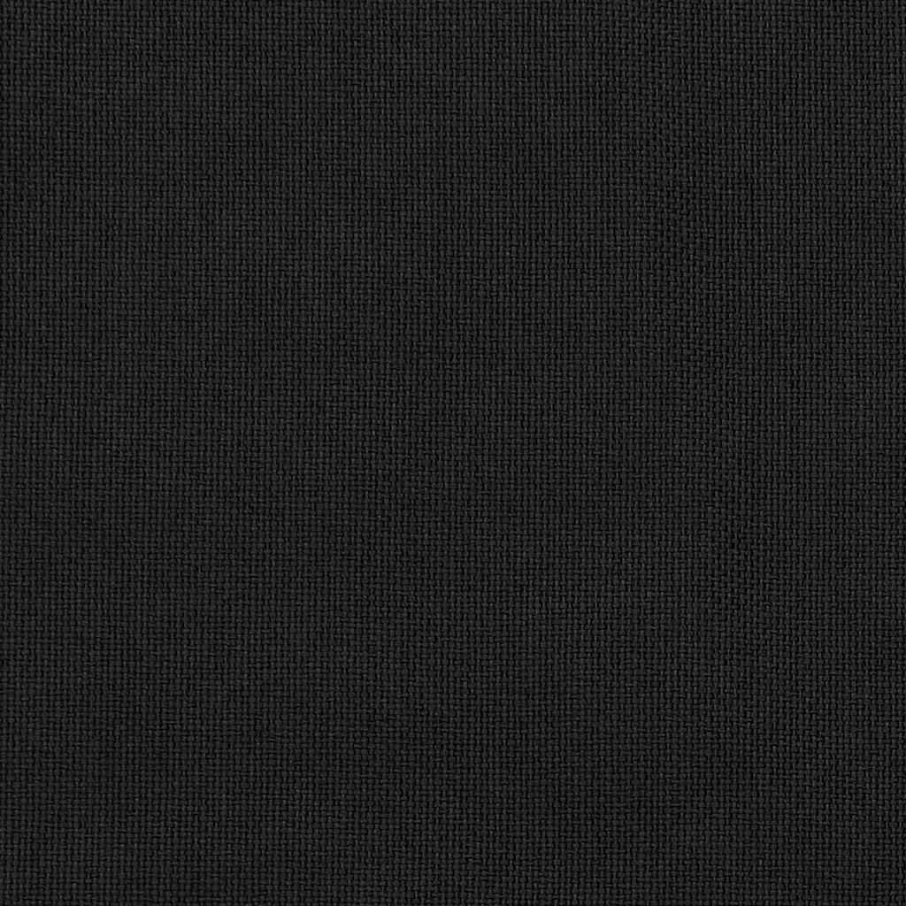 vidaXL Draperii opace, aspect in, cu ocheți, 2 buc., negru, 140x225 cm