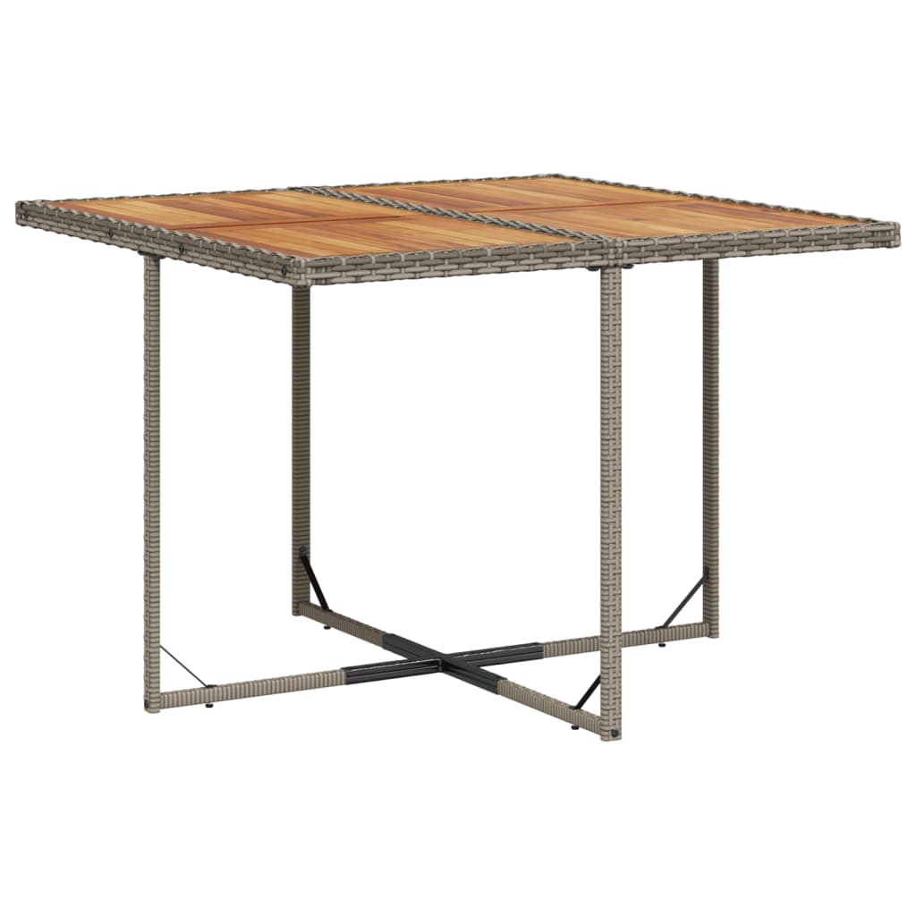 vidaXL Set mobilier grădină cu perne, 9 piese, gri, poliratan