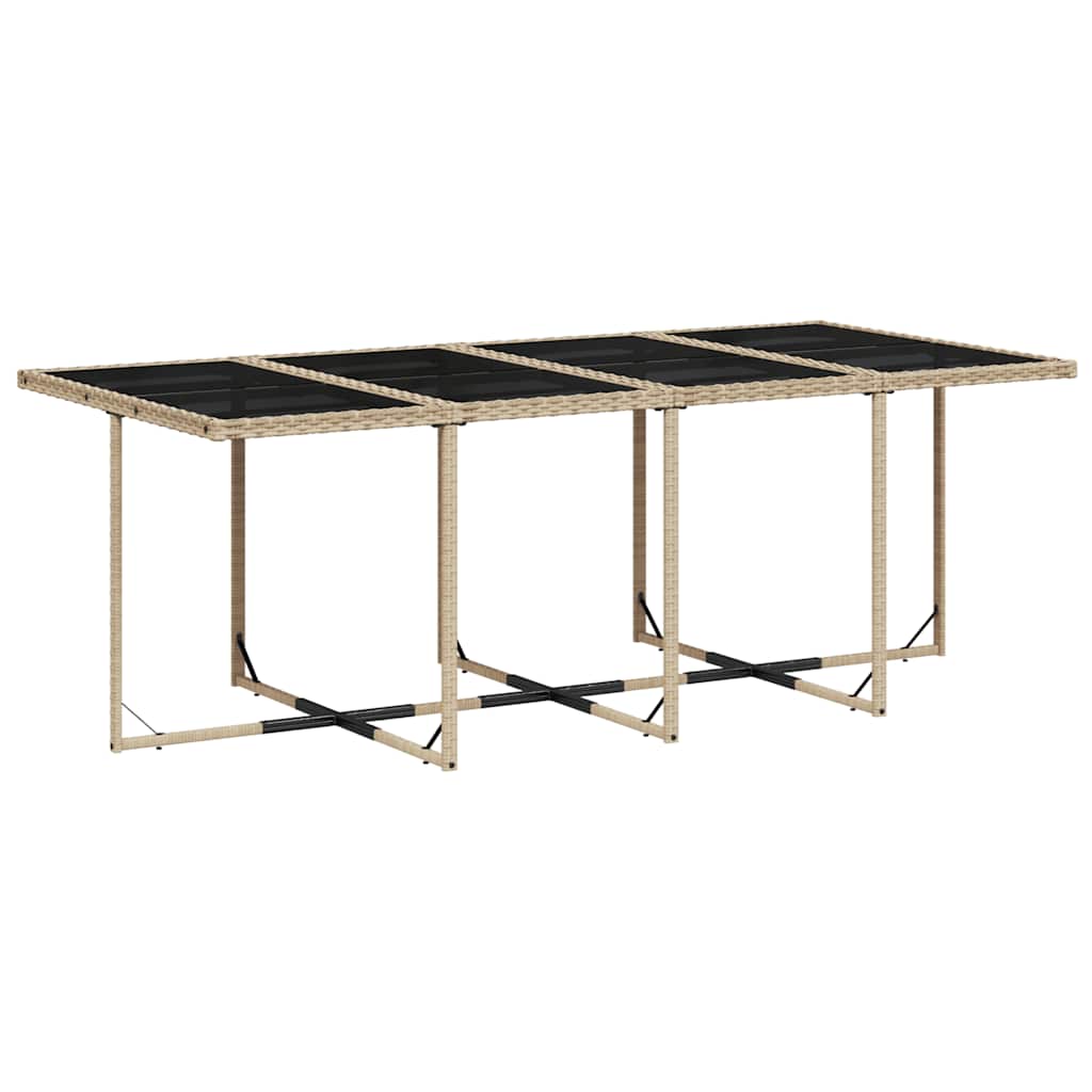 vidaXL Set mobilier grădină cu perne, 13 piese, bej combinat poliratan