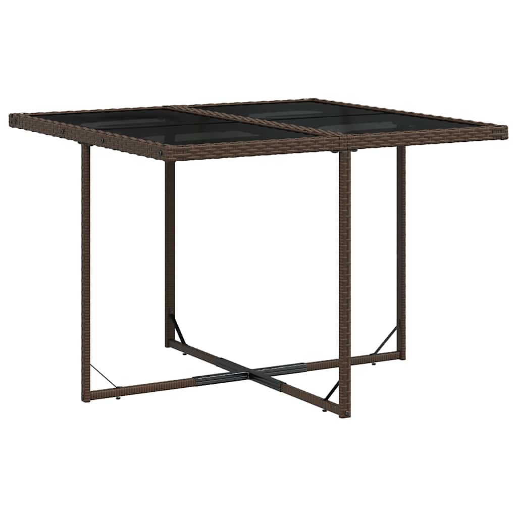 vidaXL Set mobilier de grădină, 5 piese, cu perne, maro, poliratan vidaXL Set mobilier de grădină, 5 piese, cu perne, maro, poliratan