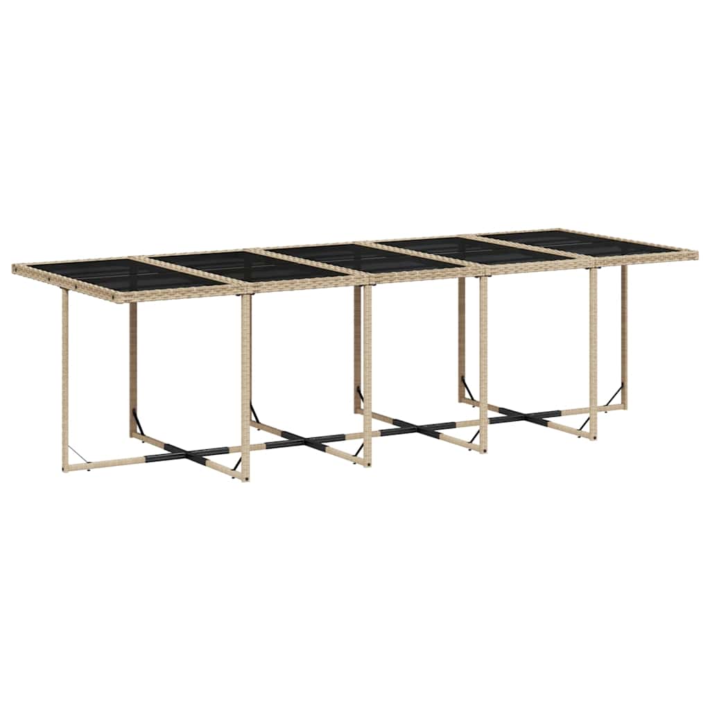 vidaXL Set mobilier grădină cu perne, 11 piese bej combinat poliratan vidaXL Set mobilier grădină cu perne, 11 piese bej combinat poliratan