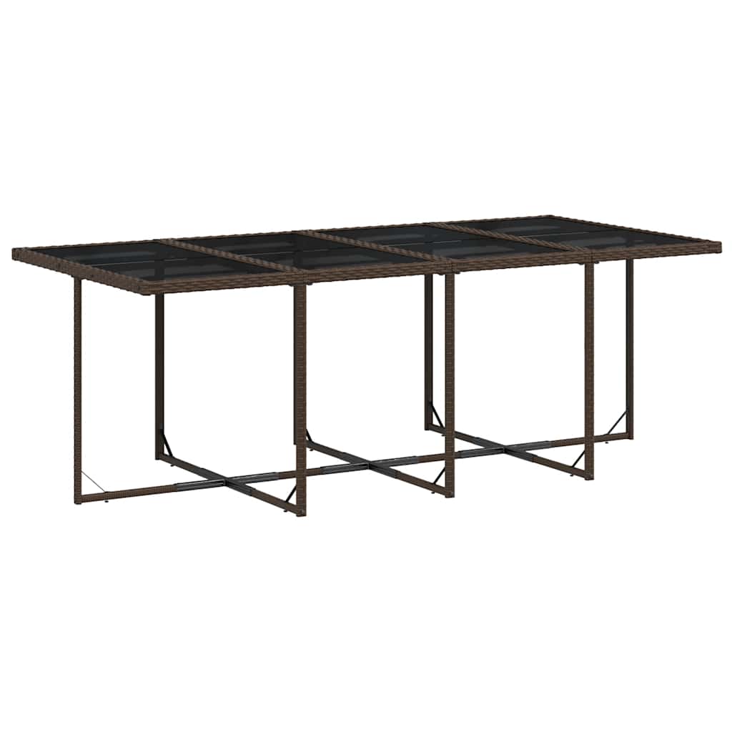 vidaXL Set mobilier de grădină, 13 piese, maro, cu perne, poliratan vidaXL Set mobilier de grădină, 13 piese, maro, cu perne, poliratan