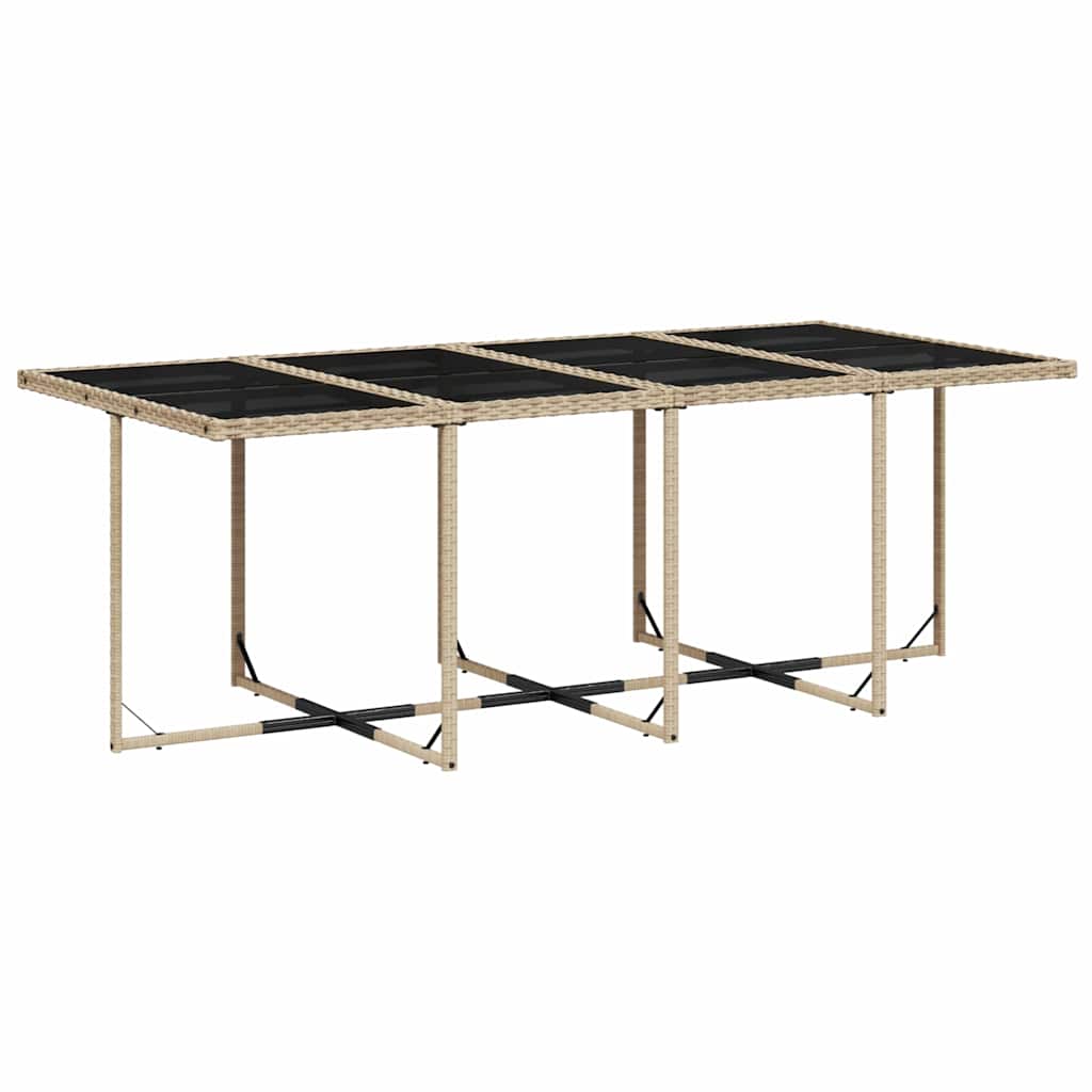 vidaXL Set mobilier grădină cu perne, 13 piese, bej combinat poliratan