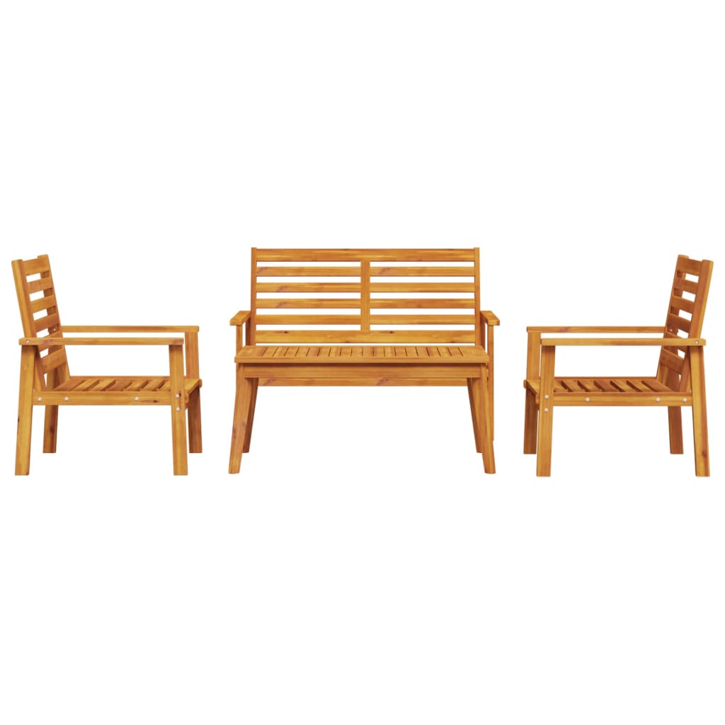 vidaXL Set mobilier de grădină, 4 piese, lemn masiv de acacia vidaXL Set mobilier de grădină, 4 piese, lemn masiv de acacia