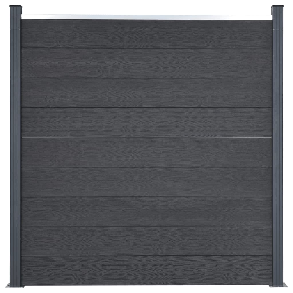 vidaXL Set panouri pentru gard, gri, 180x186 cm, WPC