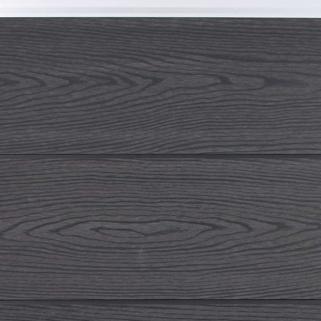 vidaXL Set panouri pentru gard, gri, 180x186 cm, WPC