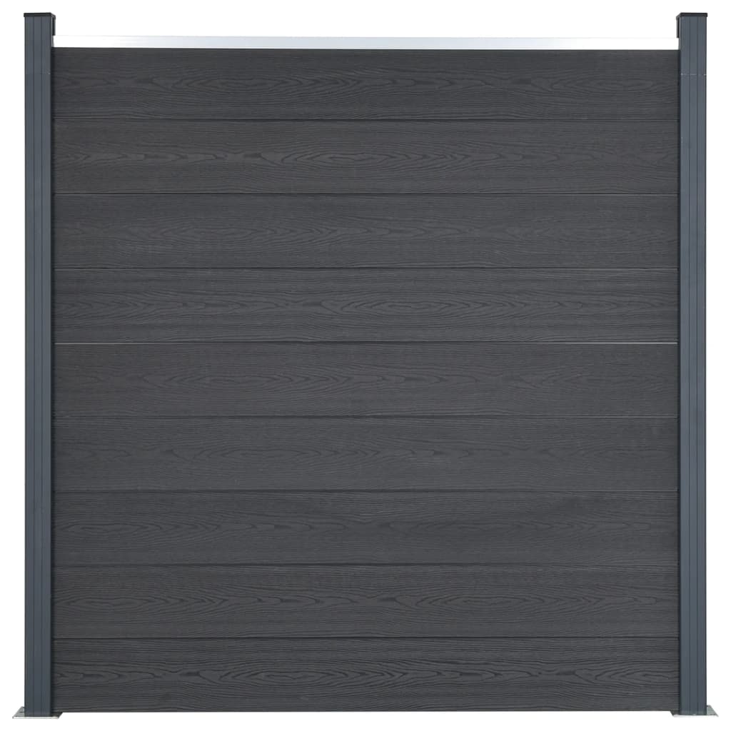 vidaXL Set panouri pentru gard, gri, 699x186 cm, WPC