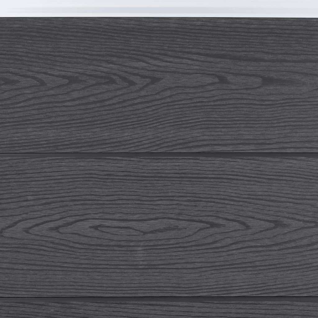 vidaXL Set panouri pentru gard, gri, 699x186 cm, WPC