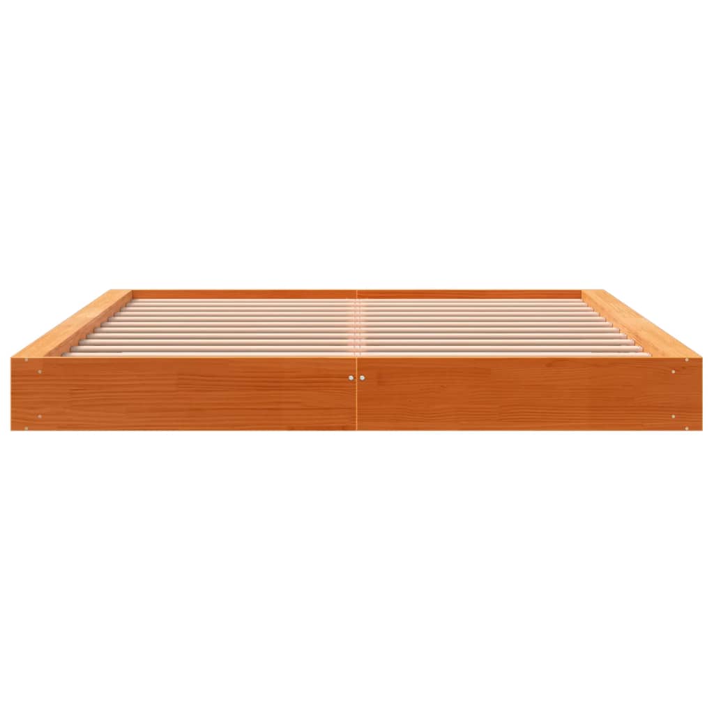 vidaXL Cadru de pat fără saltea, maro ceruit 180x200 cm lemn masiv pin vidaXL Cadru de pat fără saltea, maro ceruit 180x200 cm lemn masiv pin