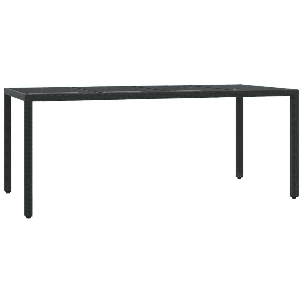 vidaXL Set mobilier de grădină cu perne, 7 piese, negru, poliratan vidaXL Set mobilier de grădină cu perne, 7 piese, negru, poliratan