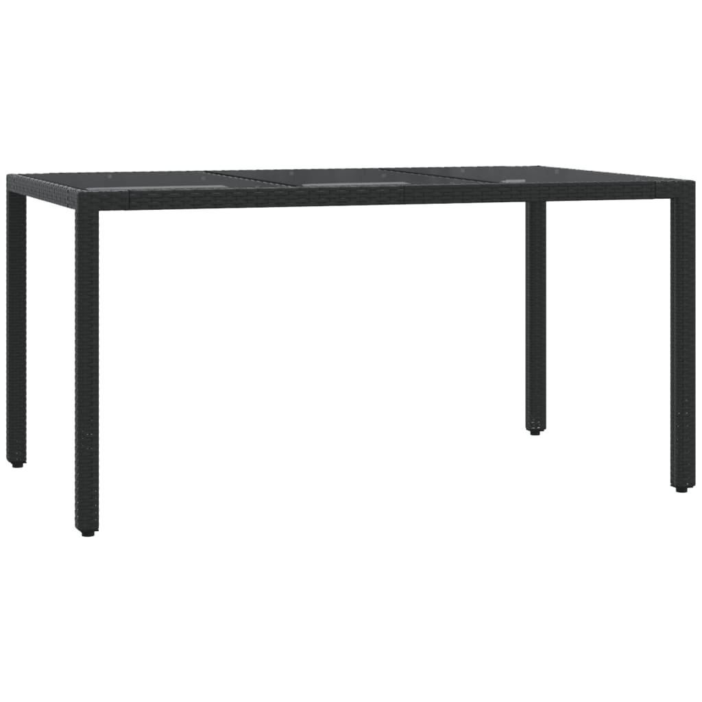 vidaXL Set mobilier de grădină cu perne, 7 piese, negru, poliratan vidaXL Set mobilier de grădină cu perne, 7 piese, negru, poliratan