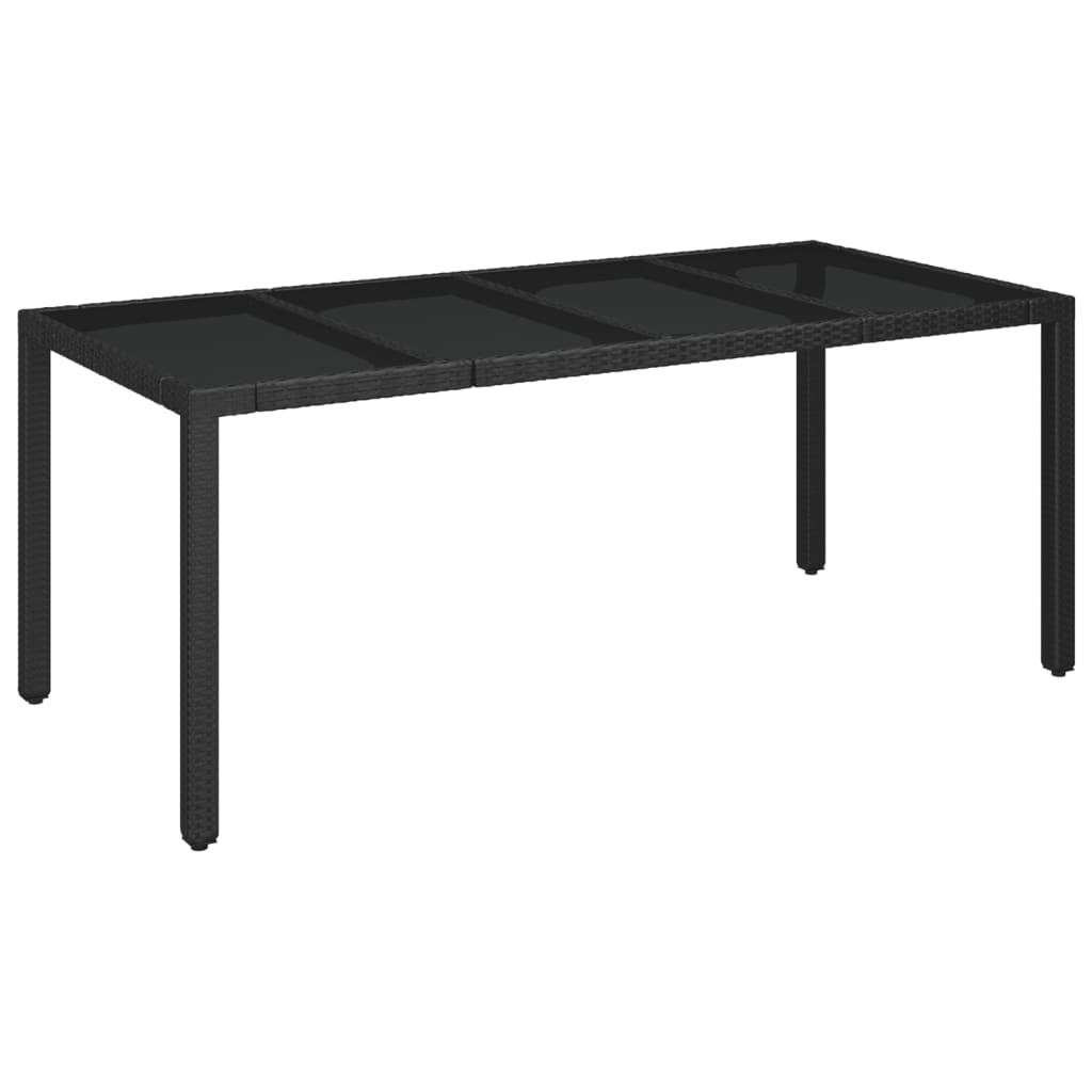 vidaXL Set mobilier de grădină cu perne, 9 piese, negru, poliratan vidaXL Set mobilier de grădină cu perne, 9 piese, negru, poliratan
