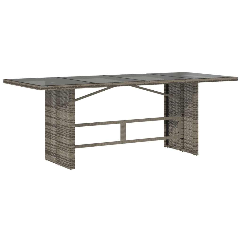 vidaXL Set mobilier grădină cu perne, 9 piese, gri, poliratan vidaXL Set mobilier grădină cu perne, 9 piese, gri, poliratan