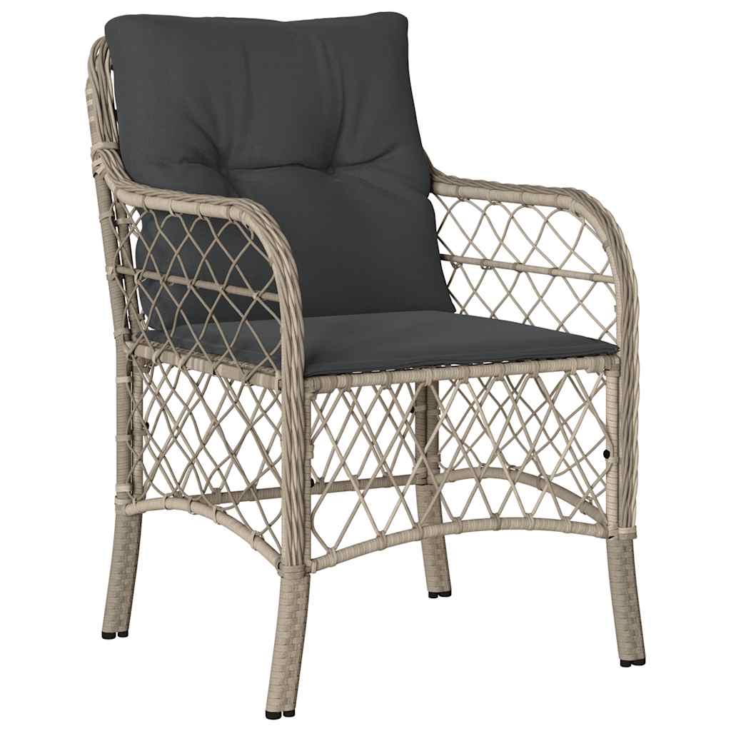 vidaXL Set mobilier grădină cu perne, 9 piese, gri deschis, poliratan vidaXL Set mobilier grădină cu perne, 9 piese, gri deschis, poliratan