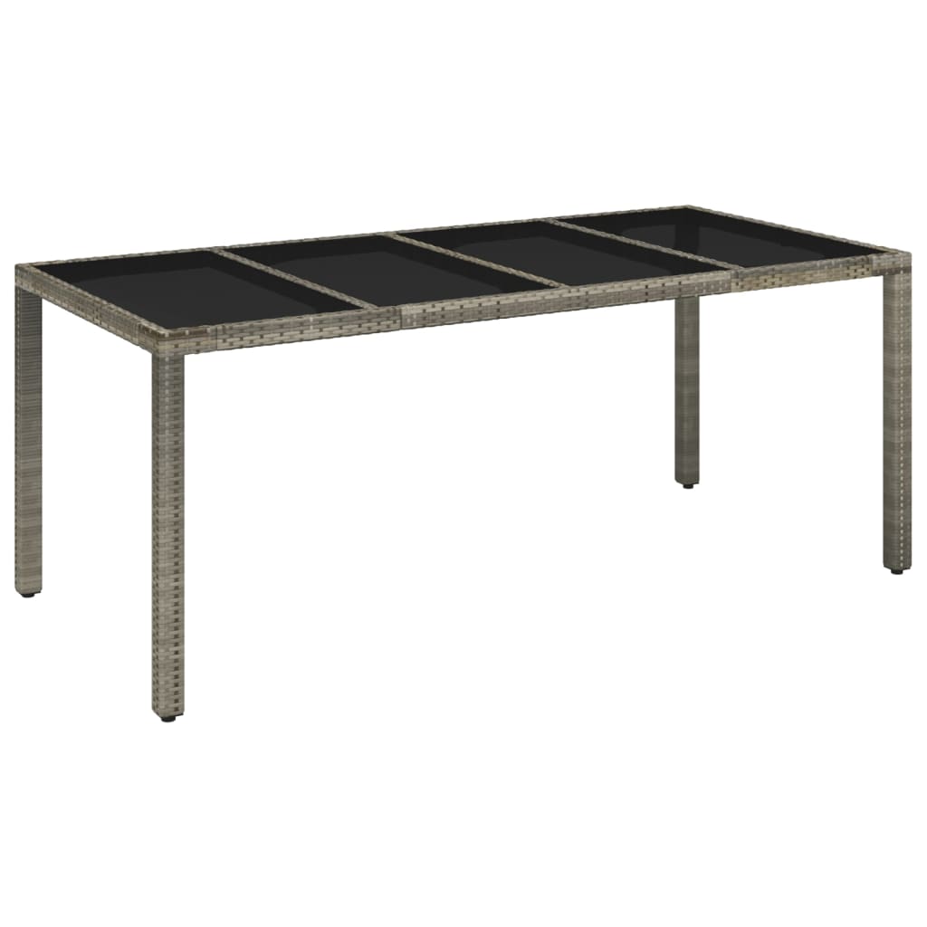 vidaXL Set mobilier grădină cu perne, 9 piese, gri, poliratan vidaXL Set mobilier grădină cu perne, 9 piese, gri, poliratan
