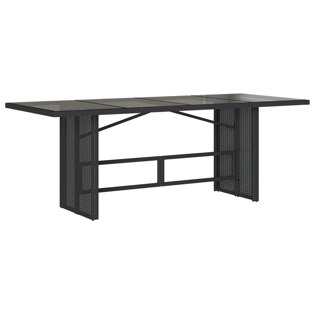 vidaXL Set mobilier de grădină cu perne, 9 piese, negru, poliratan vidaXL Set mobilier de grădină cu perne, 9 piese, negru, poliratan