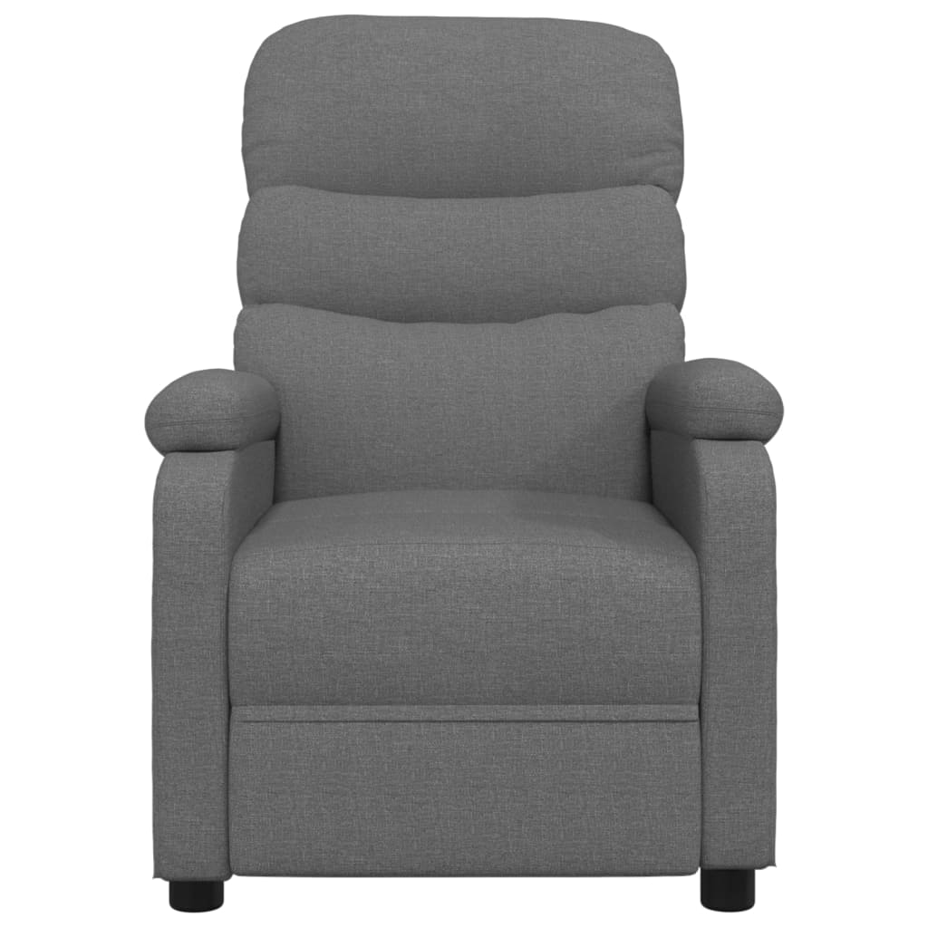 vidaXL Fotoliu de masaj, gri închis, material textil vidaXL Fotoliu de masaj, gri închis, material textil