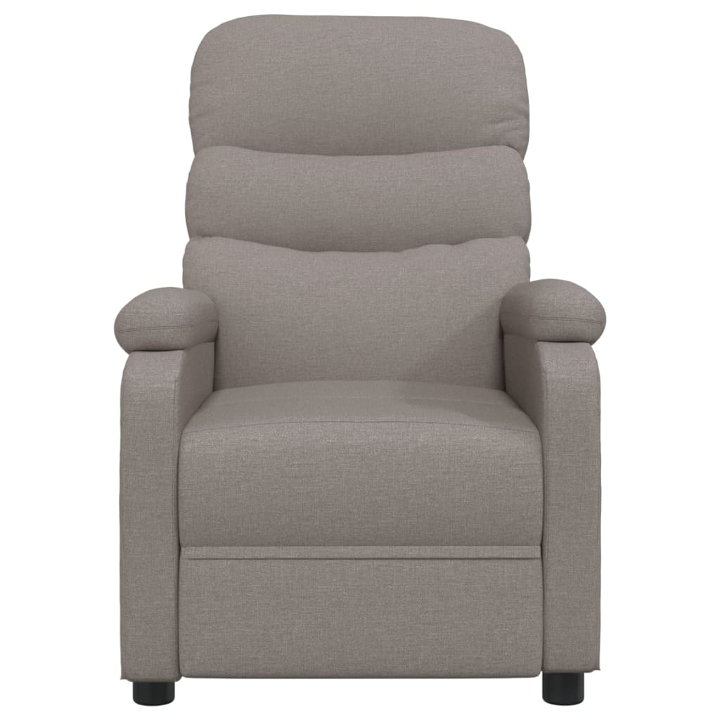 vidaXL Scaun de masaj, taupe, țesătură